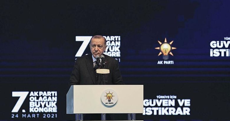Başkan Erdoğan’dan AK Parti 7.Olağan Kongresi’nde teşekkür konuşması