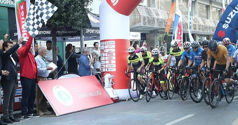 İzmir’de Turkcell Granfondo Yol Bisiklet Yarışı için start verildi! Bu yollar yarış boyunca kapalı olacak