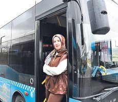 Soma’nın ilk kadın otobüs şoförü