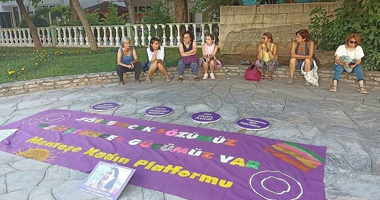 Muğlalı kadınlar Pınar Gültekin için nöbette