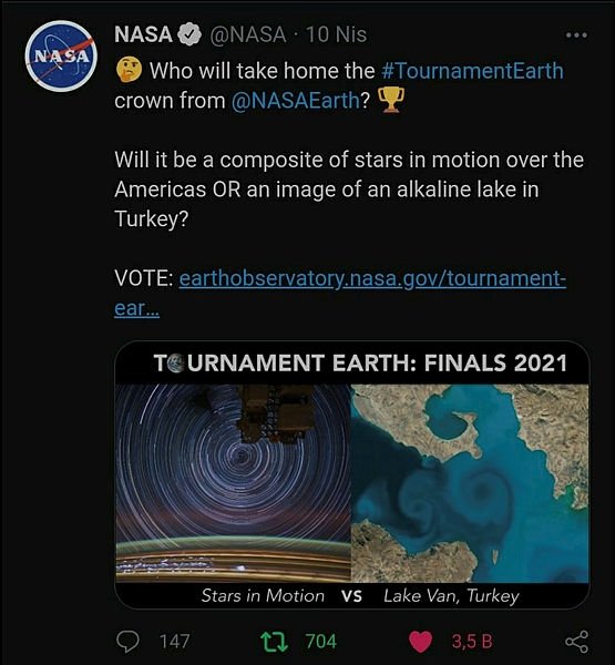 NASA’nın yarışmasında Van Gölü fotoğrafı birinci oldu