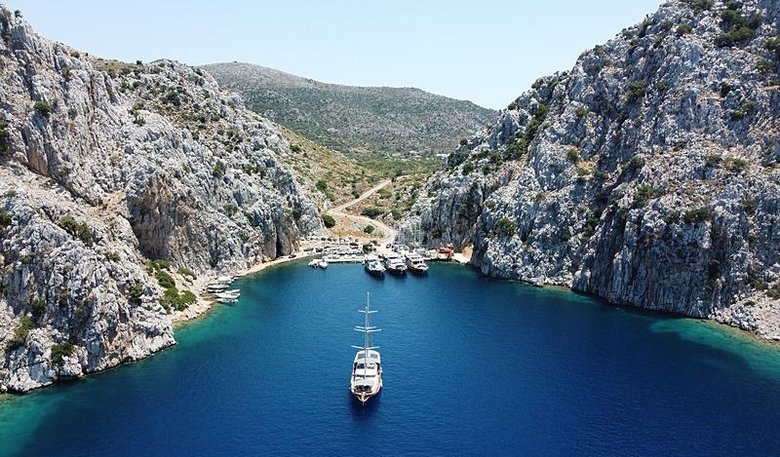 Ege’nin en güzel koylarında tekne yoğunluğu! Bayramda alternatif rota olarak mavi yolculuk ilgi gördü