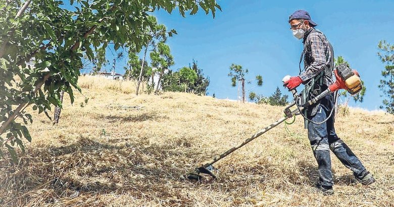 Buca’da yangına karşı kosa önlemi