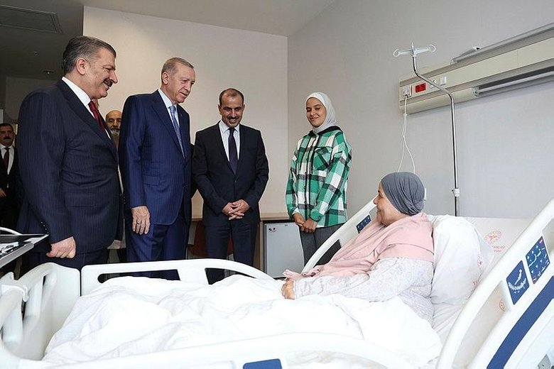 Başkan Erdoğan Gazzeli hastaları ziyaret etti
