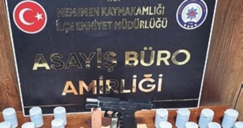 Menemen’de iş yerinde zehir ticaretine 3 tutuklama