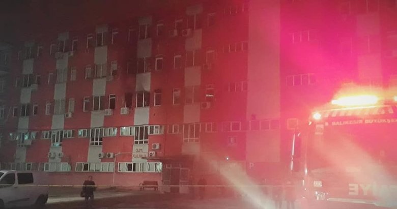 Balıkesir Devlet Hastanesi’nde kısa süreli yangın paniği