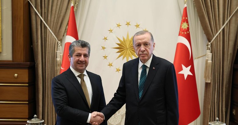 Başkan Erdoğan, IKBY Başbakanı Mesrur Barzani’yi kabul etti