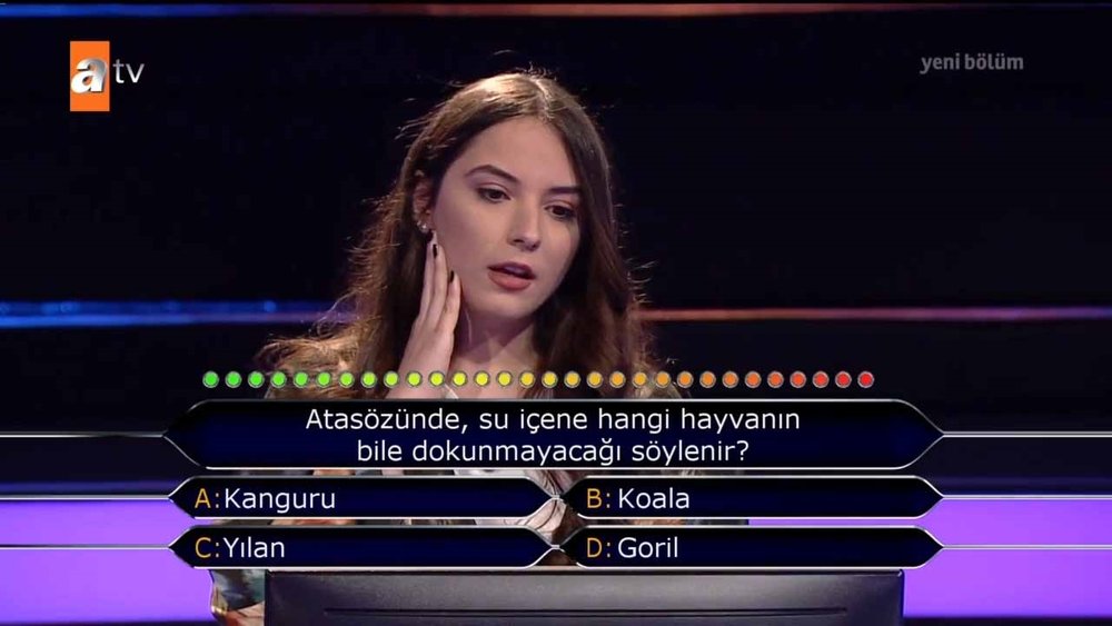 Kim Milyoner Olmak İster�e damga vuran kedi Nedjem sorusu…