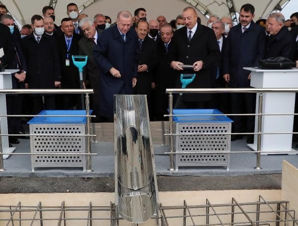 Karabağ’daki Fuzuli Havalimanı’nın açılışını Başkan Erdoğan ve Aliyev yaptı