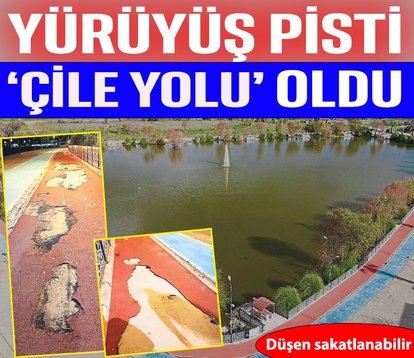 Yürüyüş pisti ‘çile yolu’ oldu