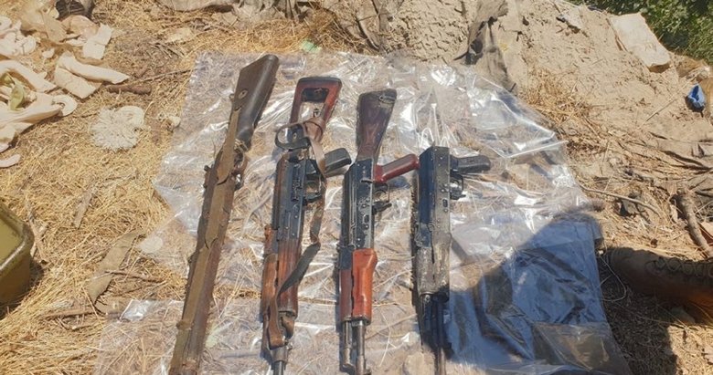 Pençe-Kaplan Operasyonu’nda PKK’ya ait çok sayıda silah ve mühimmat ele geçirildi