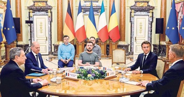 Liderler Zelenskiy ile aynı masada