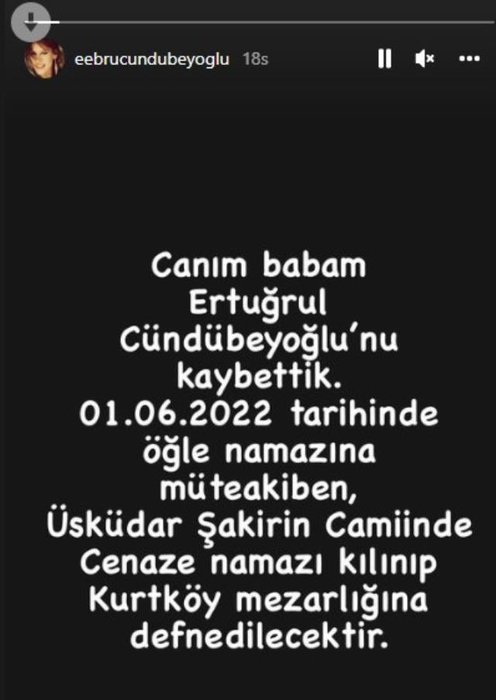 Ünlü oyuncu Ebru Cündübeyoğlu’nun acı günü!