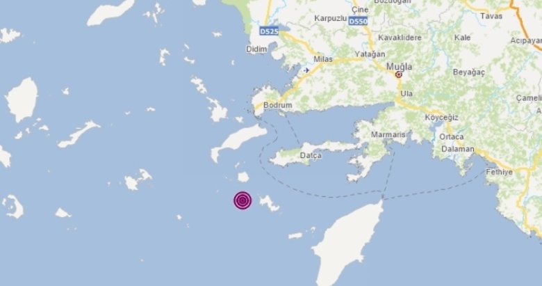 Son dakika: Muğla Datça açıklarında 5.3 büyüklüğünde deprem