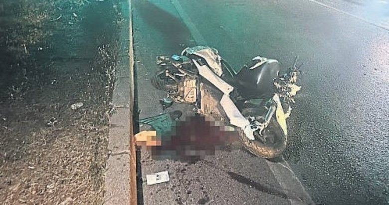 Kamyona arkadan çarpan motosikletli yaşamını yitirdi