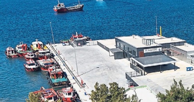 Aliaport deniz yolcu iskelesi hizmete hazır