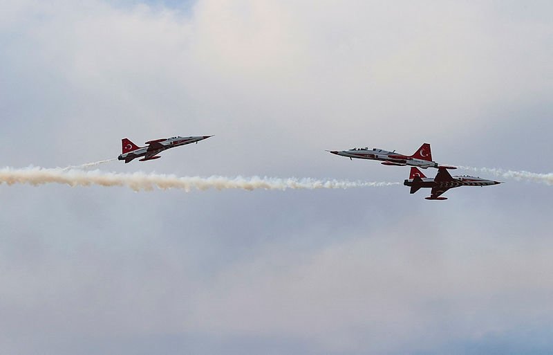KKTC Cumhurbaşkanı Tatar ve Milli Savunma Bakanı Akar, İzmir Airshowu izledi