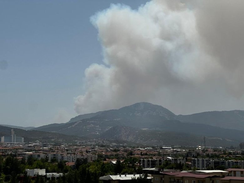Bornova’da orman yangını! İki mahalle boşaltıldı