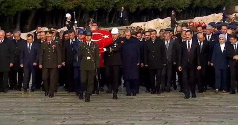 Mustafa Kemal Atatürk’ün vefatının 85’inci yılı: Başkan Erdoğan ve devlet erkanından Anıtkabir ziyareti