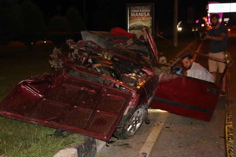 Manisa’da feci olay! Takla atan otomobilden fırlayan kişi öldü