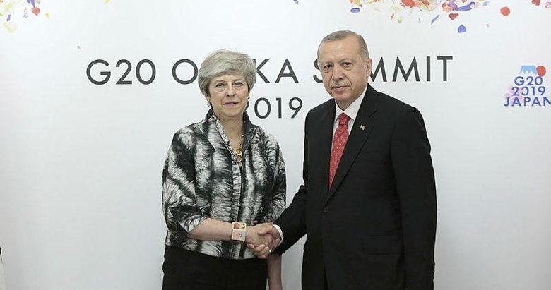 Başkan Erdoğan, İngiltere Başbakanı May ile bir araya geldi