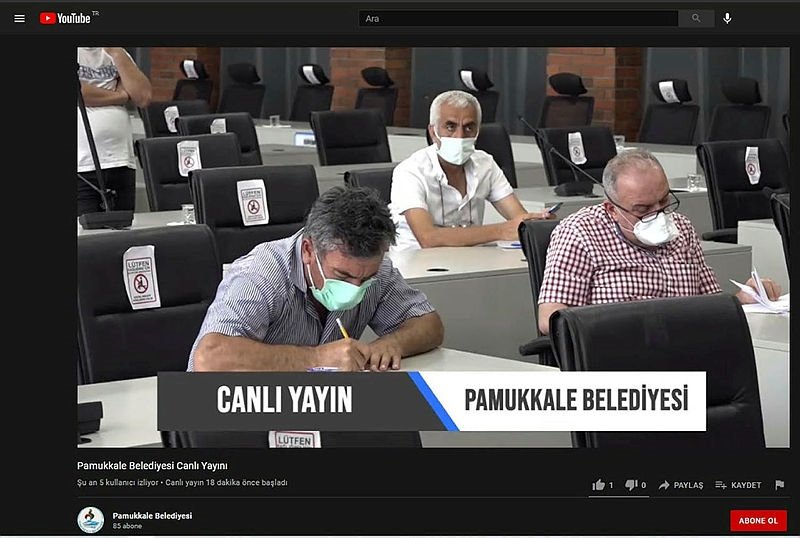 Pamukkale Belediyesi ihaleleri canlı yayında yapıyor