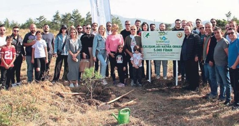 İzmir Doğalgazdan 100. Yıl Ormanı’na destek