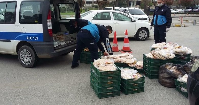 Salihli’de açıkta satılan 7 bin ekmeğe el koyuldu