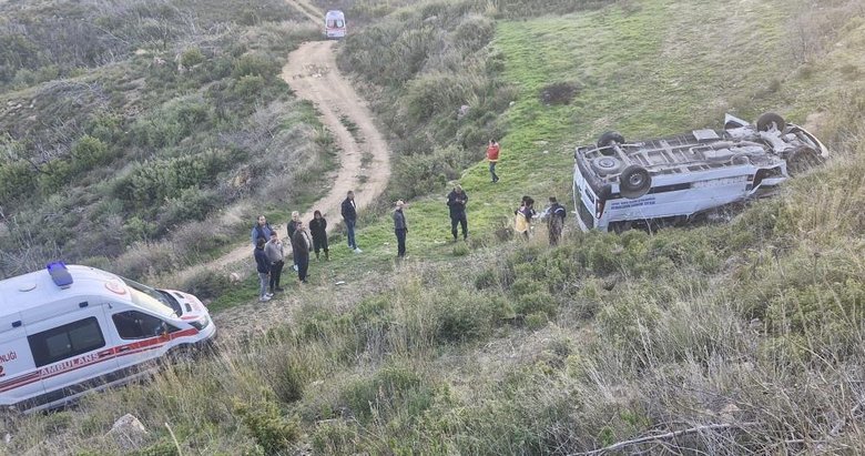 Milas’ta diyaliz aracı uçuruma yuvarlandı: 1 ölü