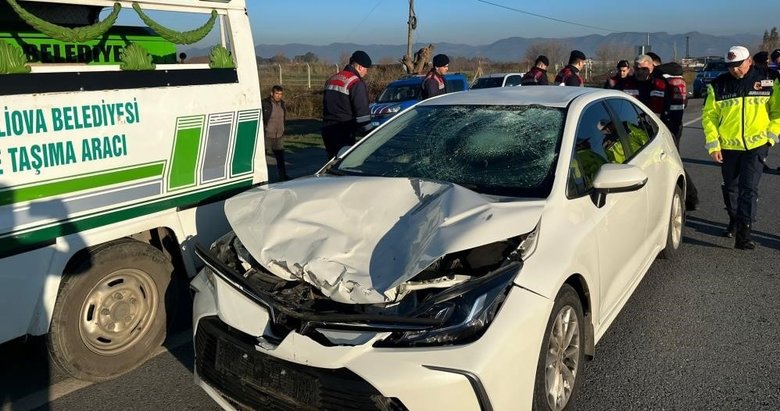 Motosiklet sürücüsü feci kazada yaşamını yitirdi