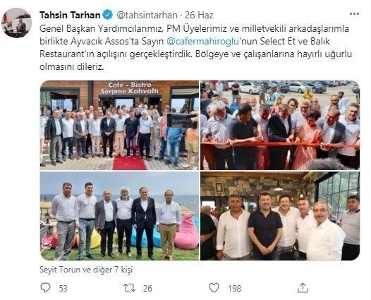 CHP’den Ayvacık Asos’taki kaçak restoranının açılışına yoğun ilgi! Bakın sahibi kim çıktı?