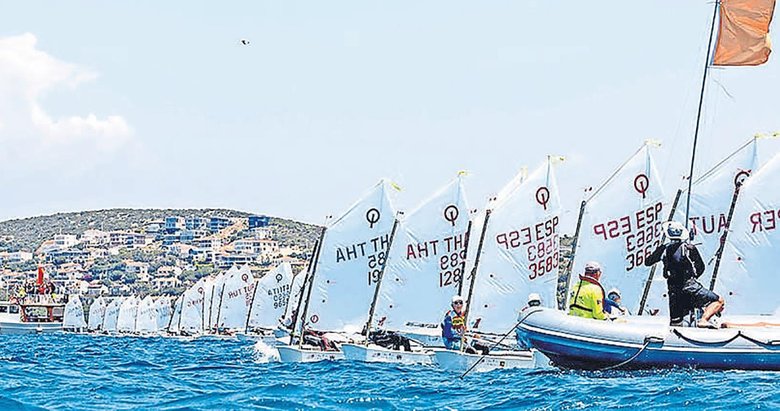 Çeşme’de yelken fırtınası