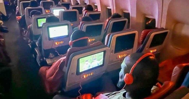 THY yolcuları UEFA Şampiyonlar Ligi finalini gökyüzünde izledi