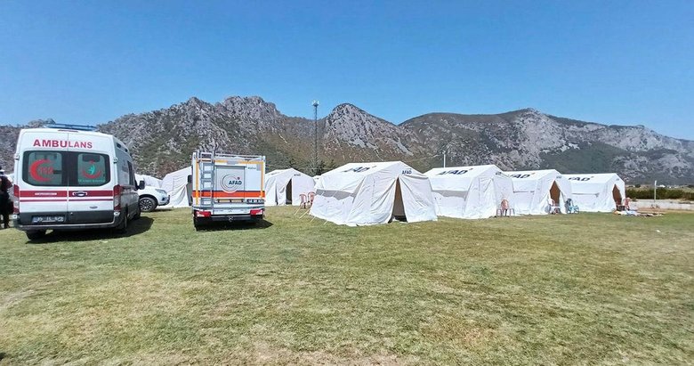 AFAD’dan Milas’ta yangınzedeler için çadır