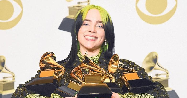Grammy ödülleri’ne Billie damgası
