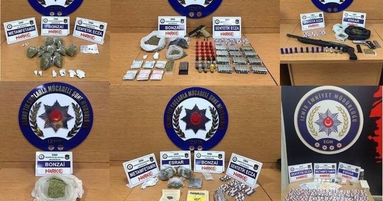 İzmir’de uyuşturucu satıcılarına balyoz gibi inen operasyonlar