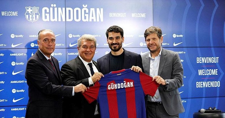 Barcelona yeni transferi İlkay Gündoğan’ı tanıttı
