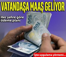 Vatandaşa maaş geliyor