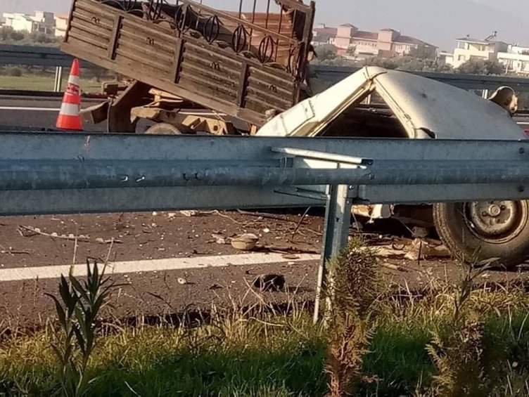 İzmir Kemalpaşa’da feci kaza: 1 ölü, 1 yaralı