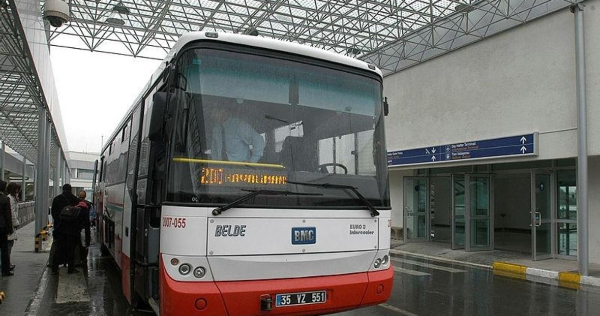 Izmir De Havalimani Otobus Seferleri Sehir Icine Yonlendirildi Izmir Haberleri