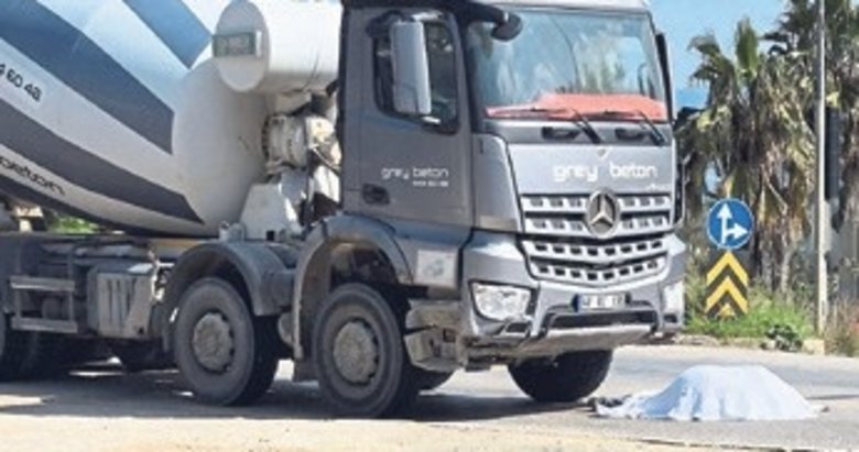 Beton mikserinin çarptığı yaya yaşamını yitirdi