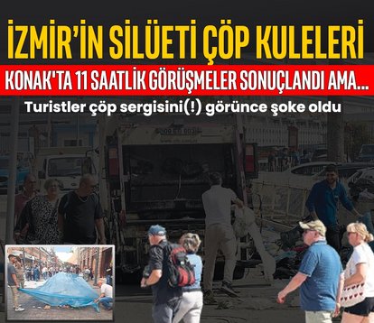 İzmir’in silüeti çöp kuleleri