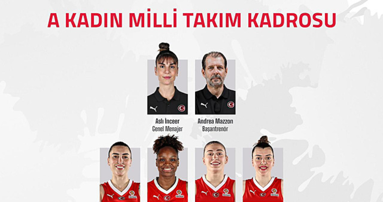 A Milli Kadın Basketbol Takımı’nın 12 kişilik kadrosu belli oldu