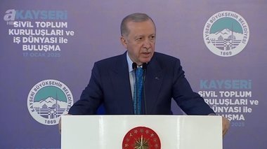 Başkan Erdoğan, Kayseri’de STK temsilcilerine hitap etti