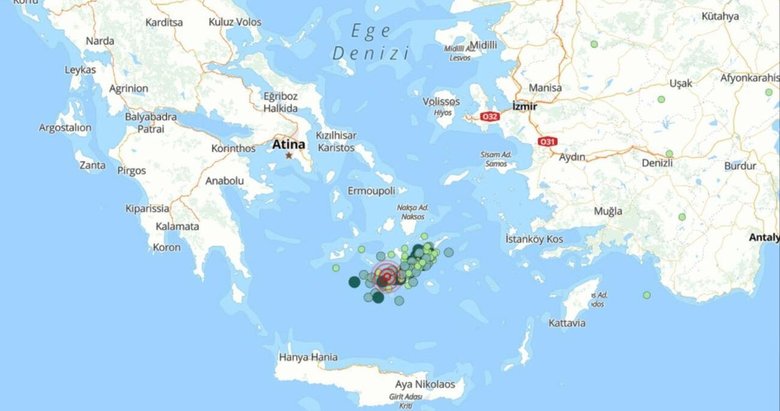 Ege’de 28 Ocak’tan bugüne kadar 570 deprem meydana geldi
