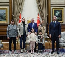 Başkan Erdoğan, Filistinli Hind Rajab’ın ailesini kabul etti