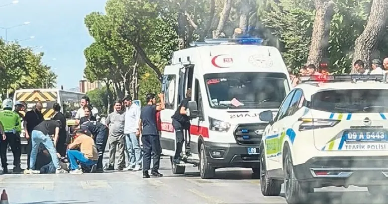 Karşıya geçmek isterken otomobil çarptı