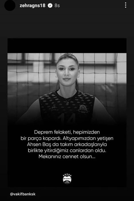 Ünlü voleybolcu Zehra Güneş acı haberi duyurdu