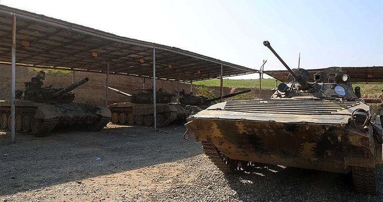 Azerbaycan ordusu Ermenistan’ın tank ve toplarını imha etti