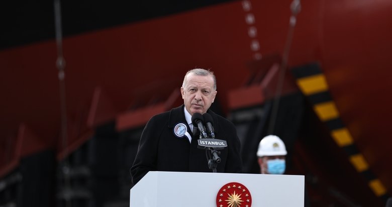 Başkan Erdoğan: ’Milli uçak gemisiyle üst lige çıkacağız’